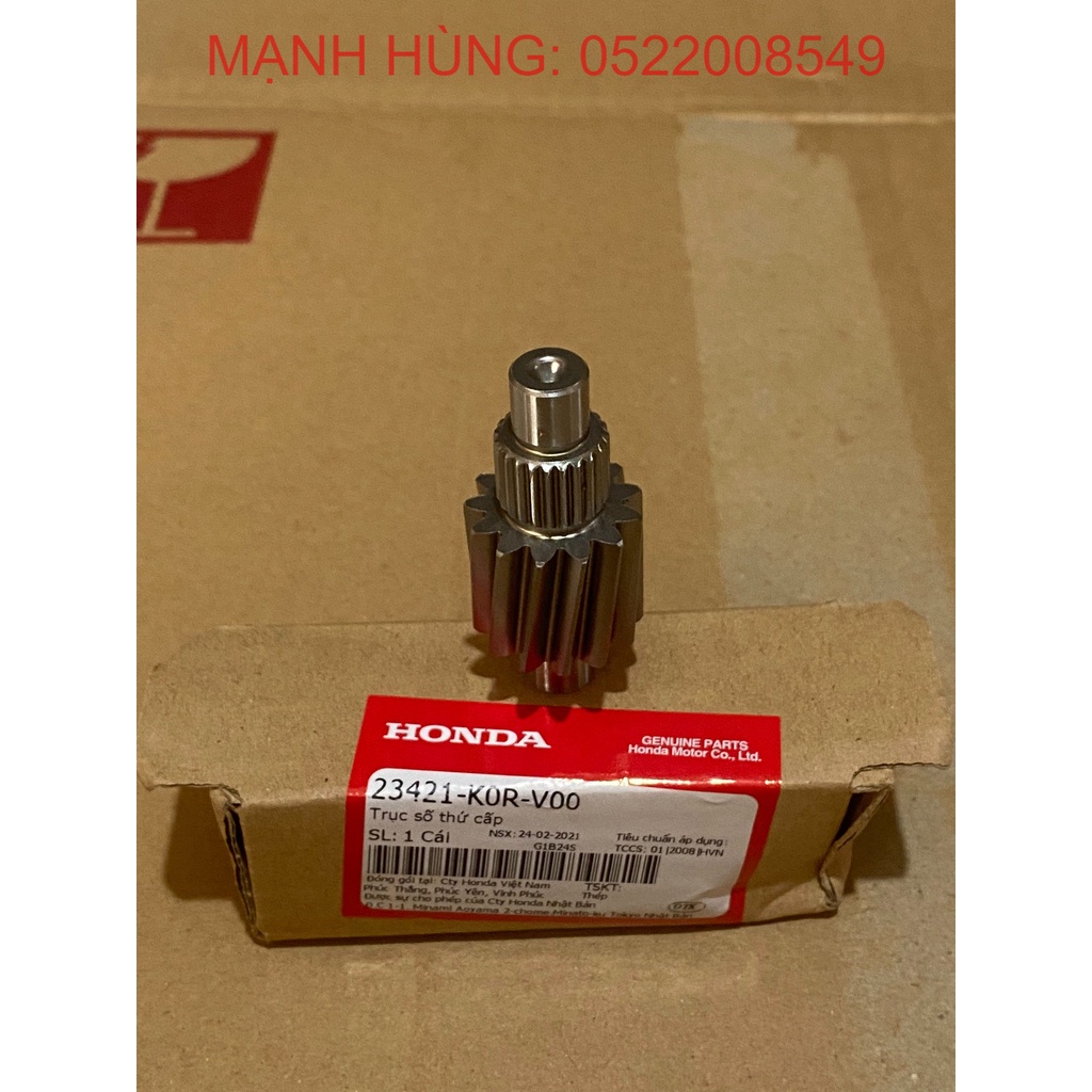 Trục số thứ cấp