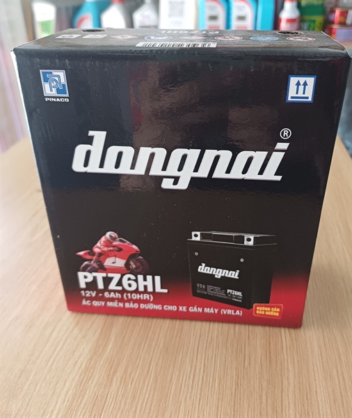 Ắc quy Đồng Nai cao 6A đỏ PTZ6HL