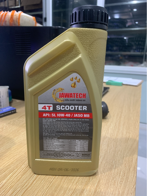 Dầu nhờn xe ga JAWATECH 4T 10W-40