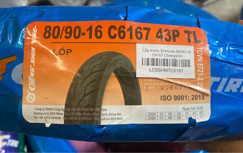 Lốp Chengshin SH mode Trước 80/90-16 C6167