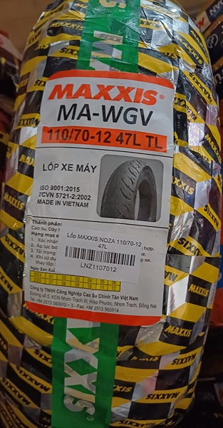 Lốp Maxxis Grande , NOZA Trước 110/70-12 47L
