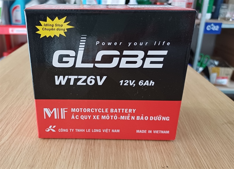 Ắc Quy GLB Xe Ga 6A thấp