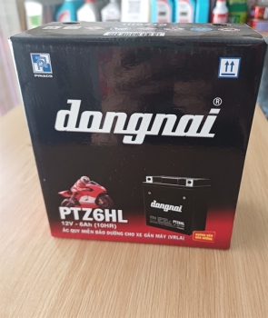 Ắc quy Đồng Nai cao 6A đỏ PTZ6HL