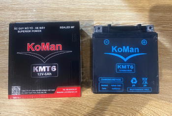 Ắc quy KoMan cao 6A