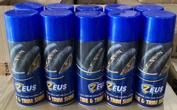 Chai làm bóng nhựa đen nhám - bóng lốp xe - ZEUS